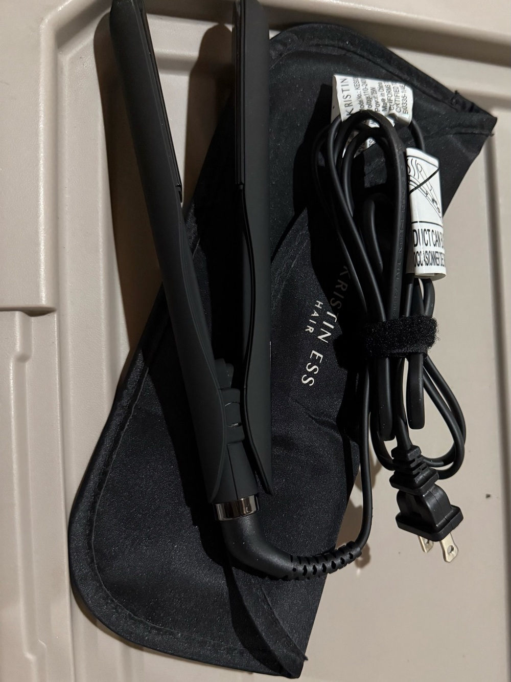 Kristin Ess Hair 3-in-1 Flat Iron Straightener & Curler Black